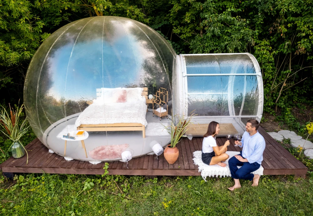 bubble tent date night