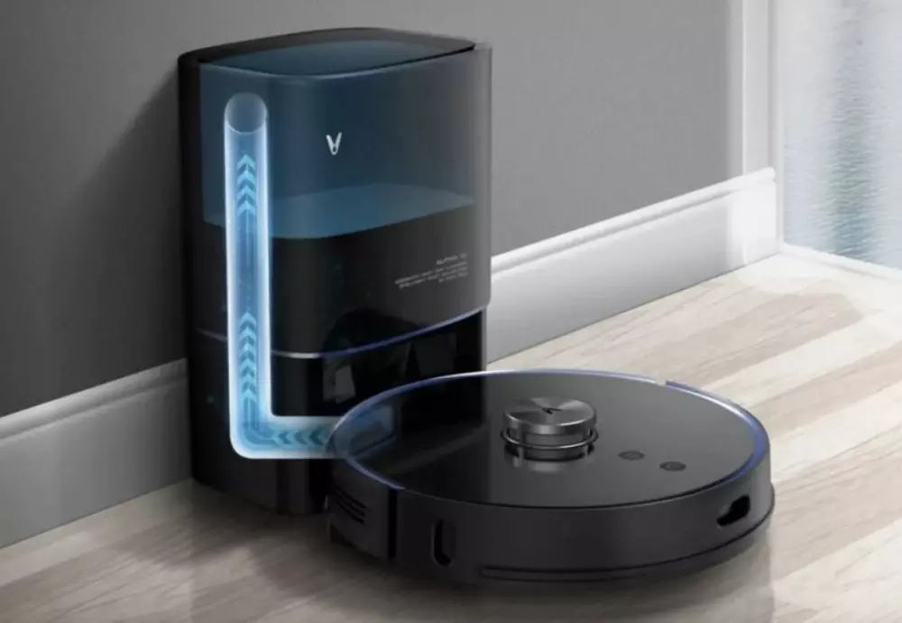 white robot vacuum cleaner